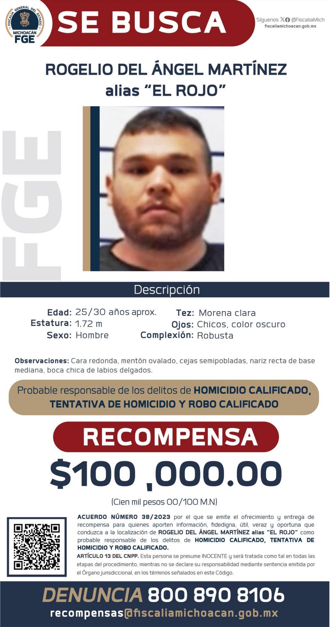 $!Fiscalía de Michoacán ofrece recompensa por 11 presuntos asesinos de Hipólito Mora