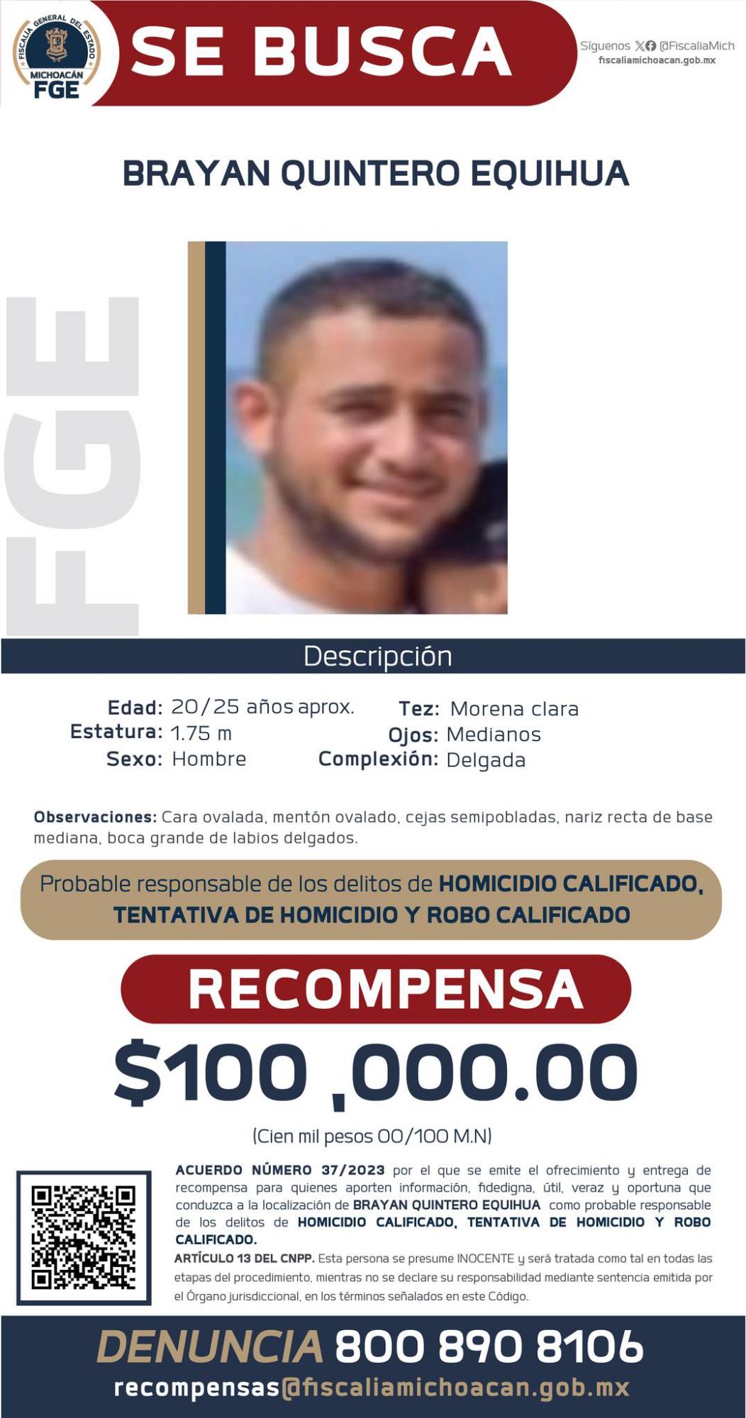 $!Fiscalía de Michoacán ofrece recompensa por 11 presuntos asesinos de Hipólito Mora