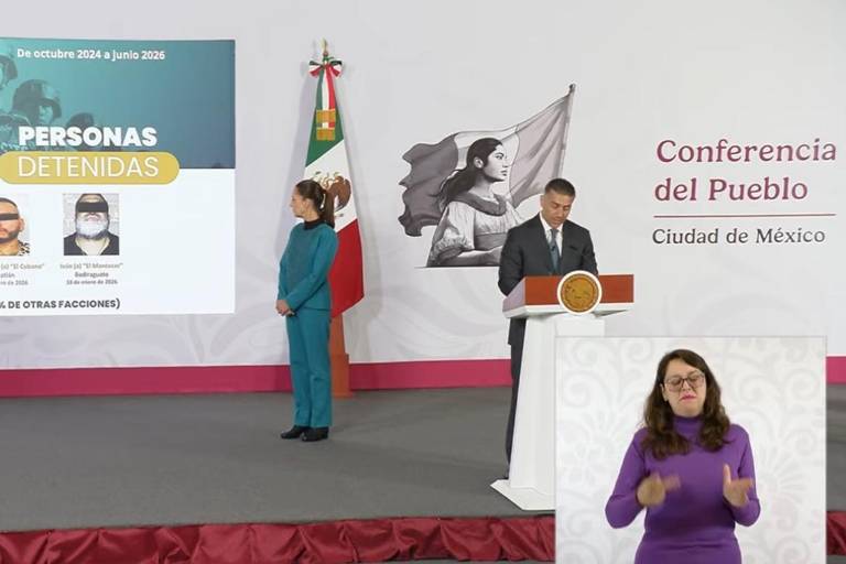 Omar García Harfuch, Secretario de Seguridad y Protección Ciudadana, presenta un balance sobre los operativos en Sinaloa.
