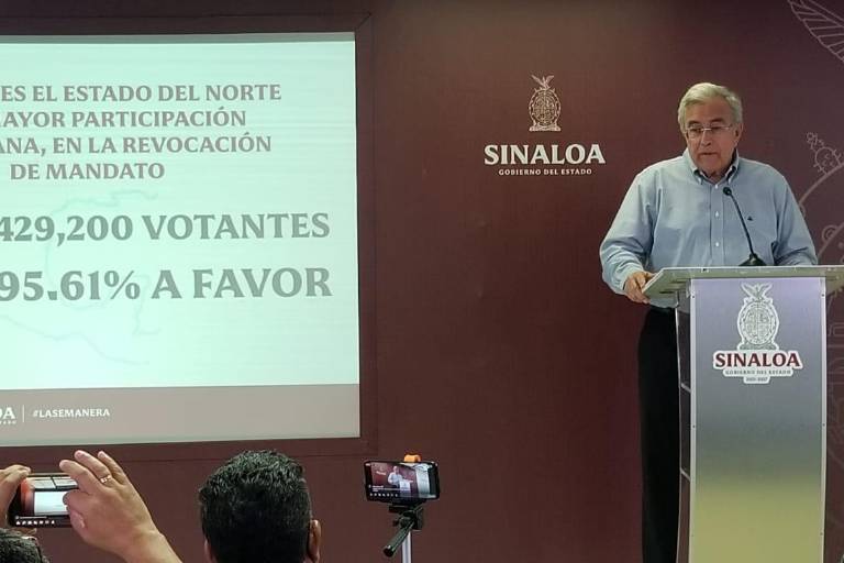 Rocha Moya se someterá a revocación de mandato en 2024; será con la elección intermedia