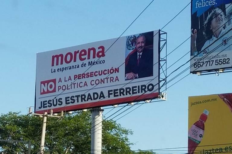 Pide Morena Sinaloa quitar espectaculares en apoyo al Alcalde de Culiacán