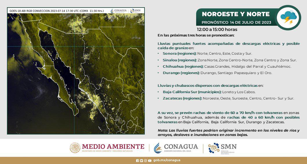 $!Se intensifica ‘Calvin’ a huracán de categoría 3 en el Océano Pacífico