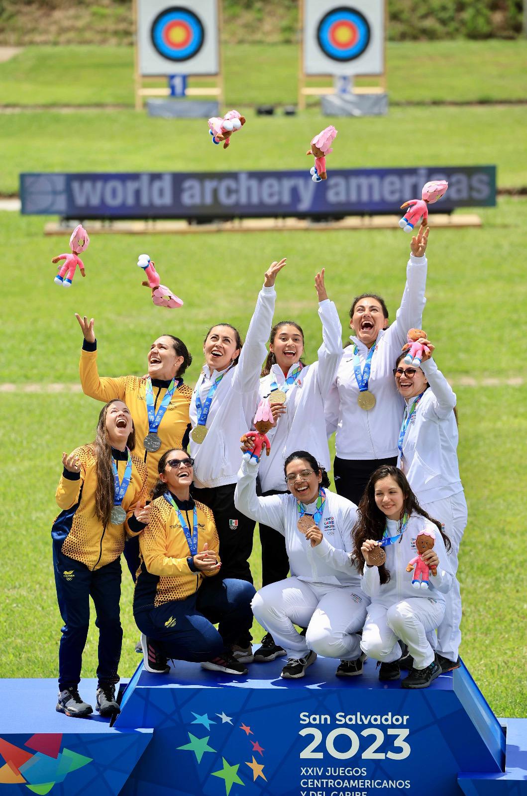 $!México arrasa en tiro con arco por equipos en rama varonil y femenil al lograr par de oros