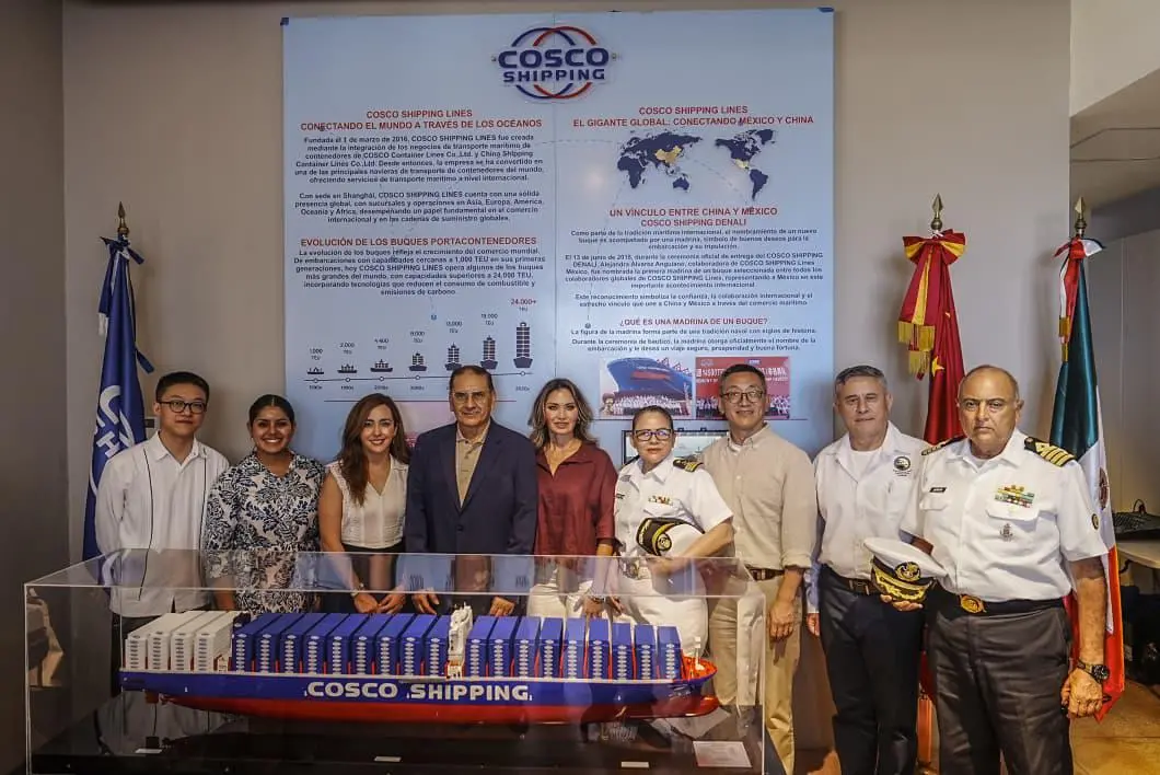 $!El Museo Casa del Marino de Mazatlán se fortalece con donación de la naviera COSCO Shipping Lines