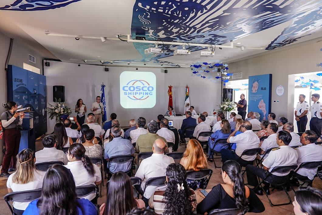 $!El Museo Casa del Marino de Mazatlán se fortalece con donación de la naviera COSCO Shipping Lines