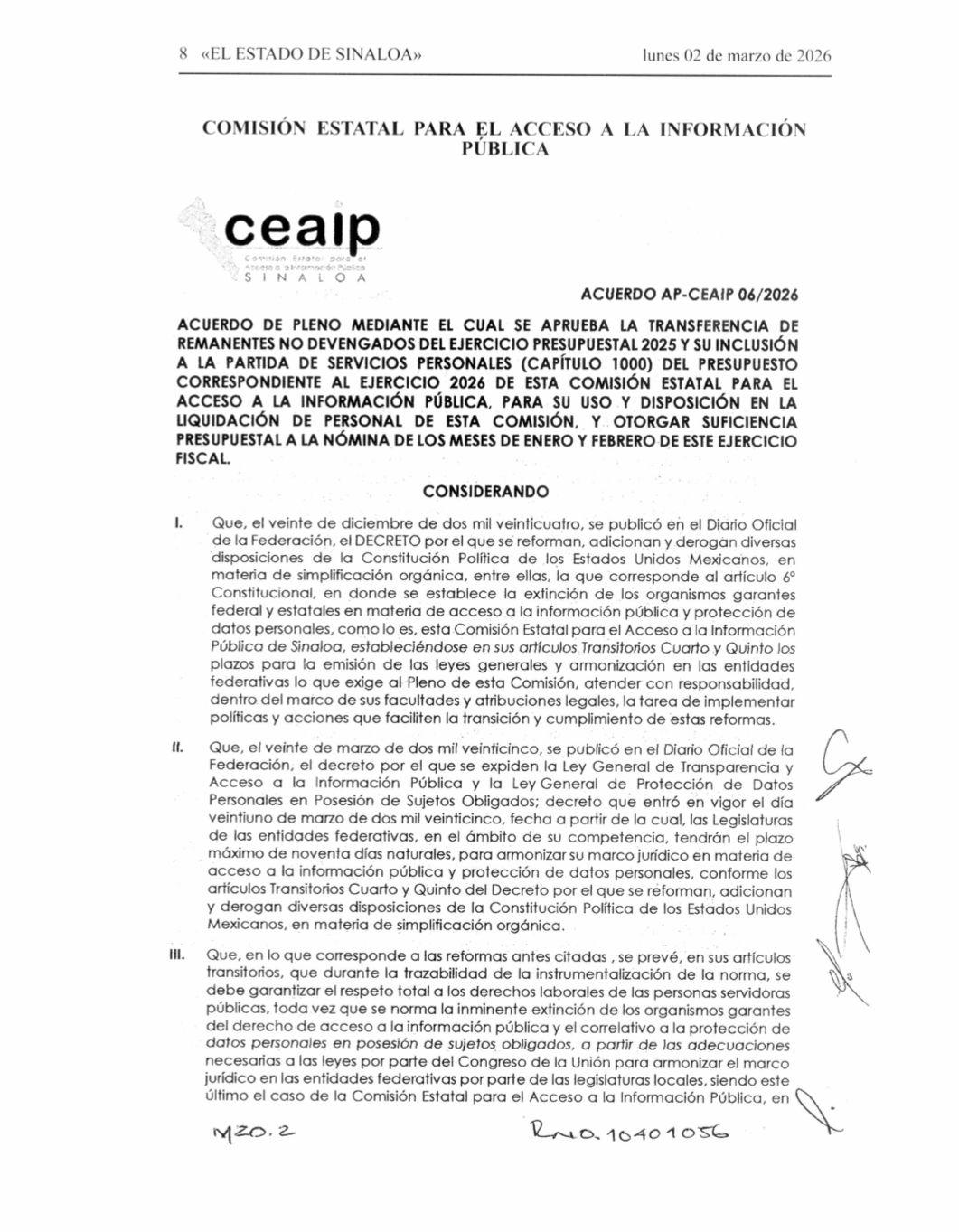 $!Aprueba CEAIP transferir $15.2 millones para liquidaciones de personal ante su próxima extinción