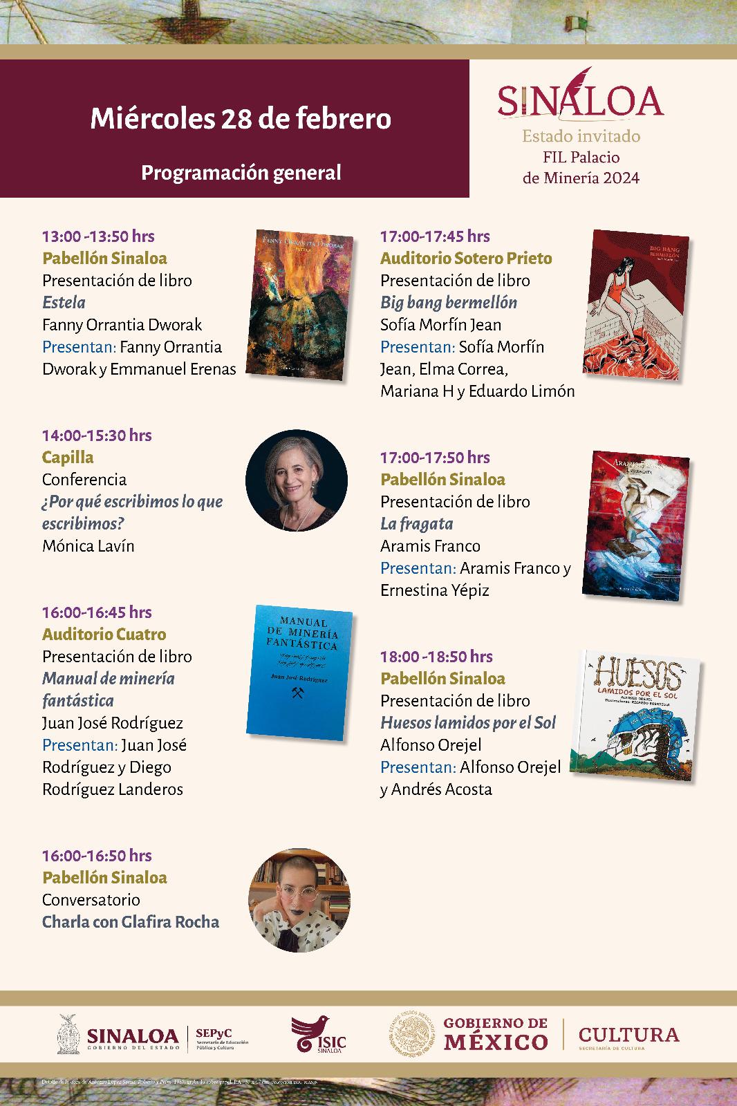 $!La agenda del miércoles 28.