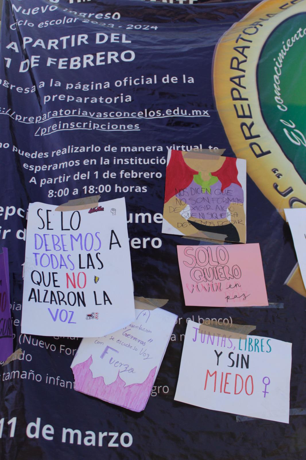 $!Alumnas de la prepa José Vasconcelos denuncian acoso y hostigamiento