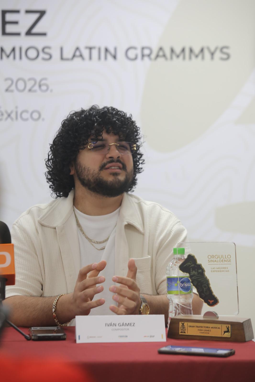 $!El compositor mazatleco Iván Gámez recibe tres nominaciones al Latin Grammy 2026