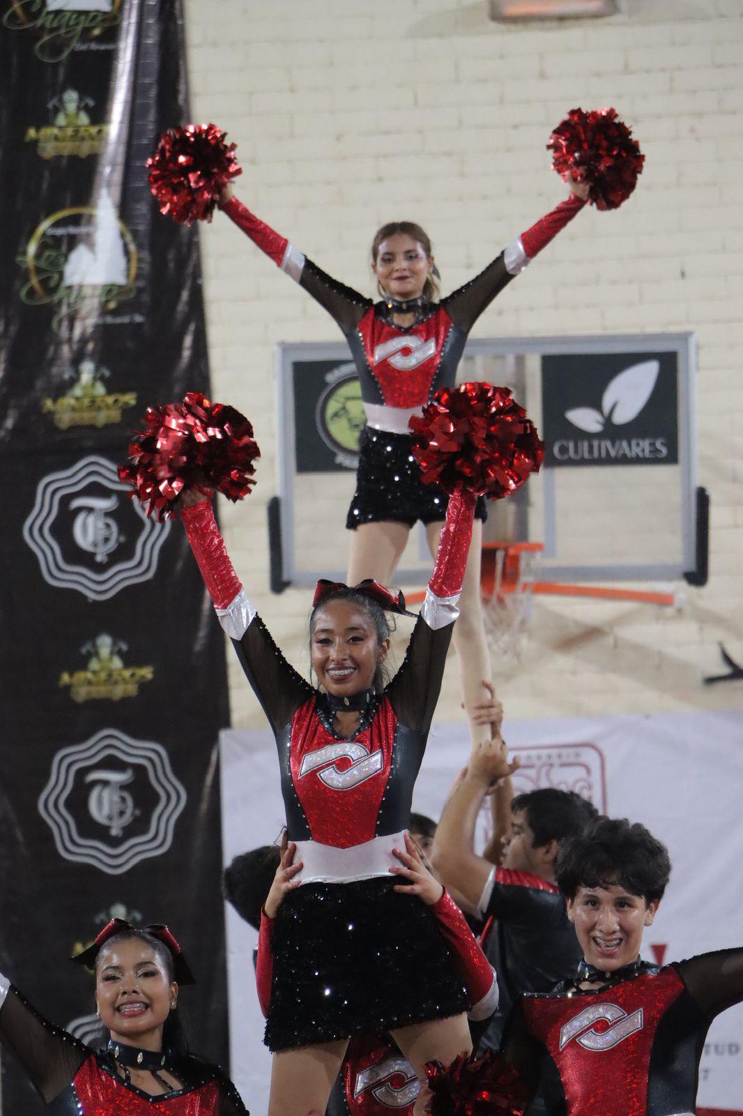 $!Conalep y Secundaria Maestro Julio Hernández triunfan en encuentro de porristas en Rosario