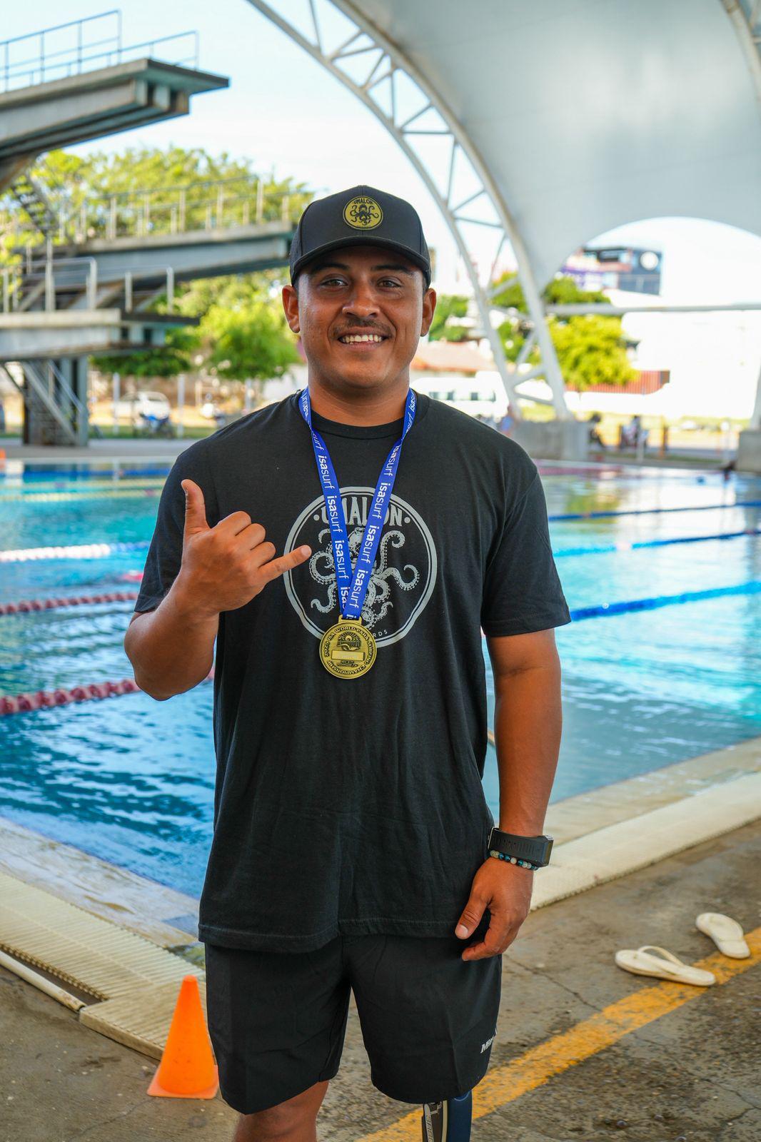 $!Comparte ‘Shutama’ la inspiración detrás de la histórica medalla conseguida para Sinaloa en el Mundial de Para Surf de California