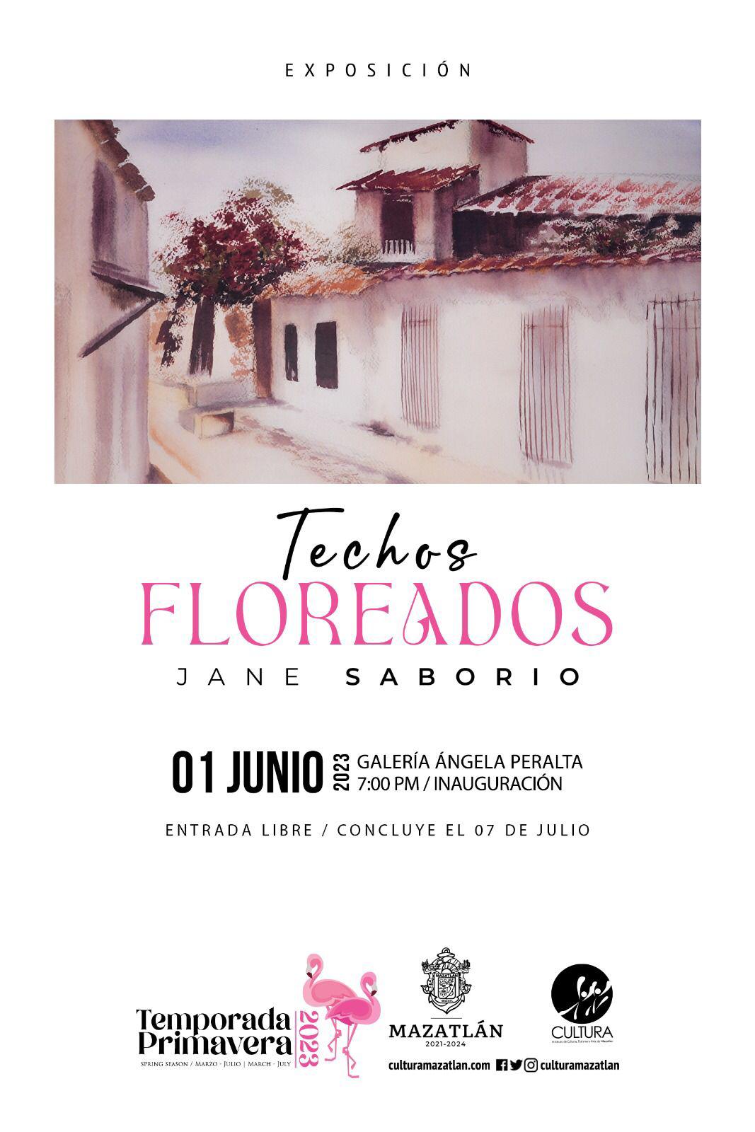 $!Techos Floreados, el arte pictórico de Jane Saborio se abrirá al público