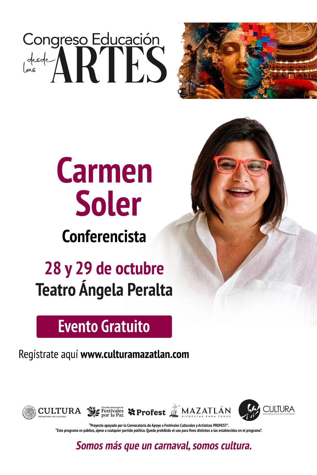 $!Carmen Soler Pagán, investigadora, docente y consultora internacional, participará en el Congreso Educación desde las Artes con una conferencia sobre bienestar emocional y neurofelicidad.