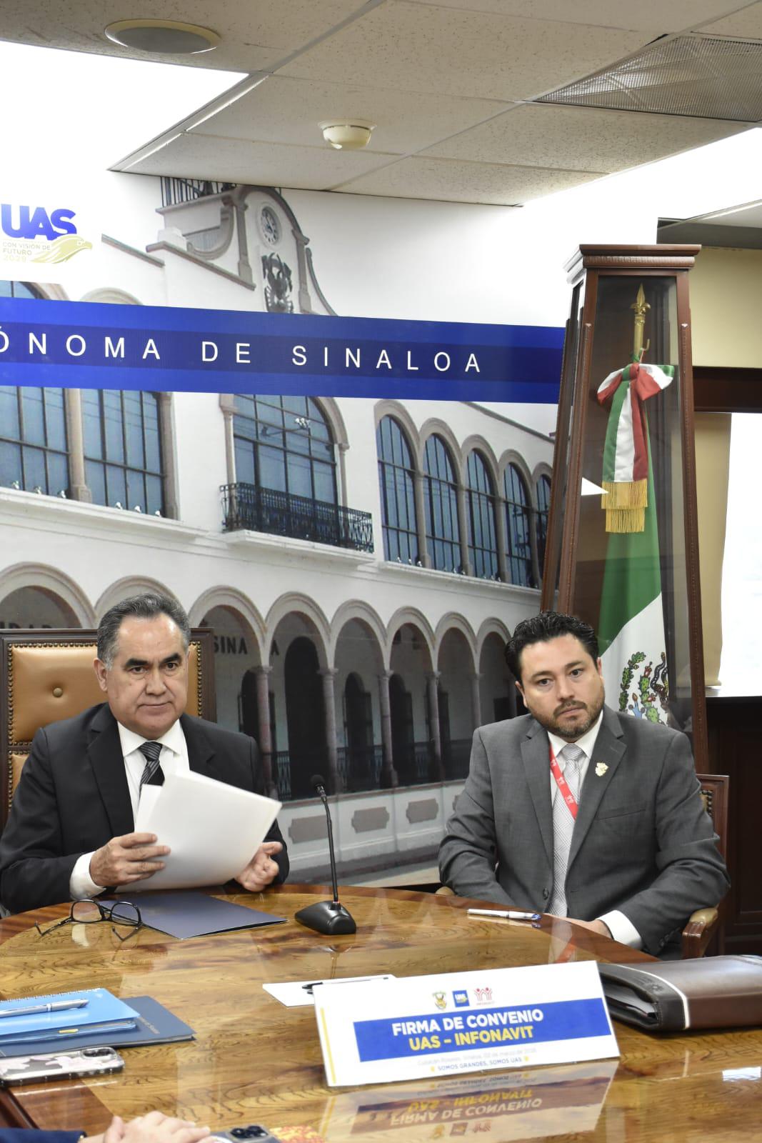 $!UAS e Infonavit pactan convenio de regularización; garantizan vivienda a trabajadores universitarios