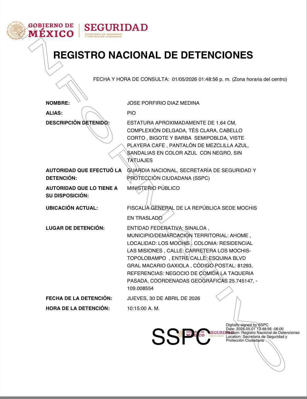 $!Cae en Los Mochis ‘Pío’, hijo de ‘El Balta’ y ligado por lazos familiares a ‘El Mayo’ Zambada