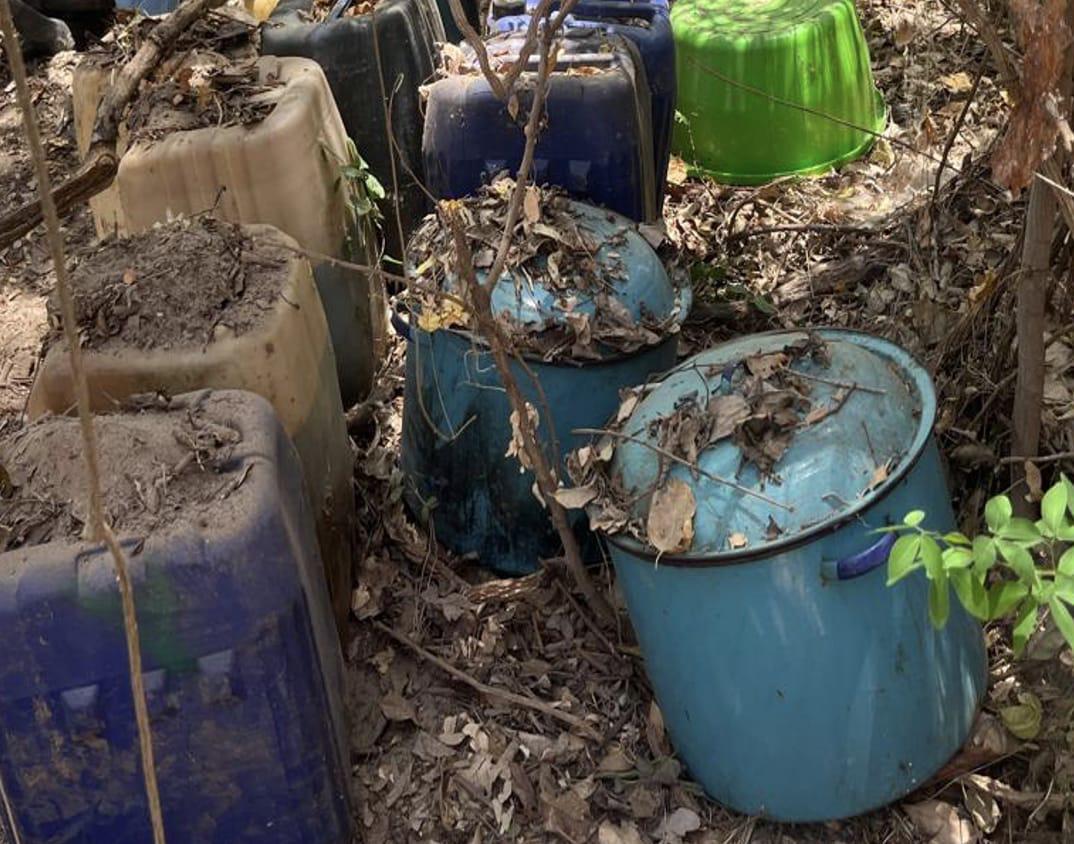 $!Inhabilitan cinco áreas de concentración de químicos para elaborar metanfetamina, en Culiacán