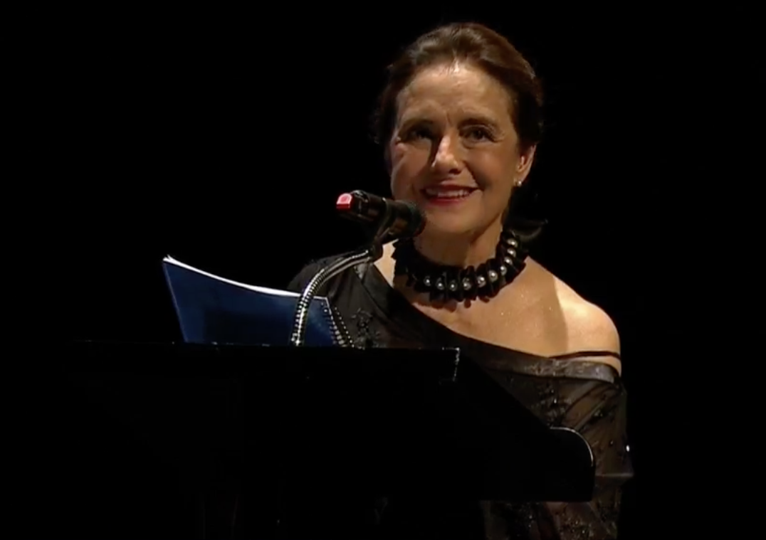 $!La actriz Diana Bracho condujo el evento del homenaje.