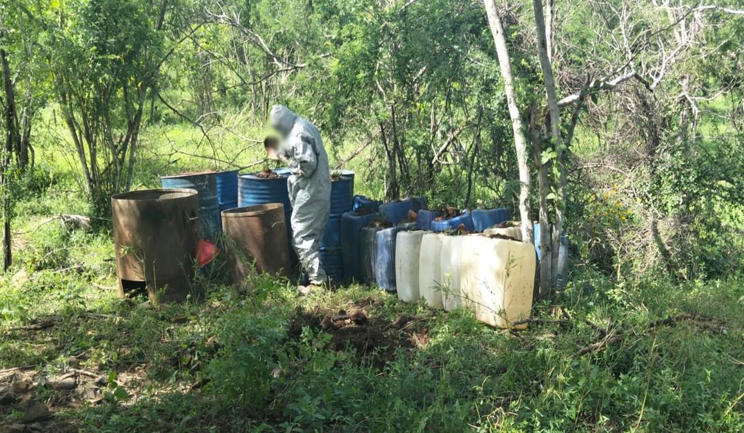 $!Aseguran armamento, explosivos y precursores químicos en Badiraguato y Cosalá