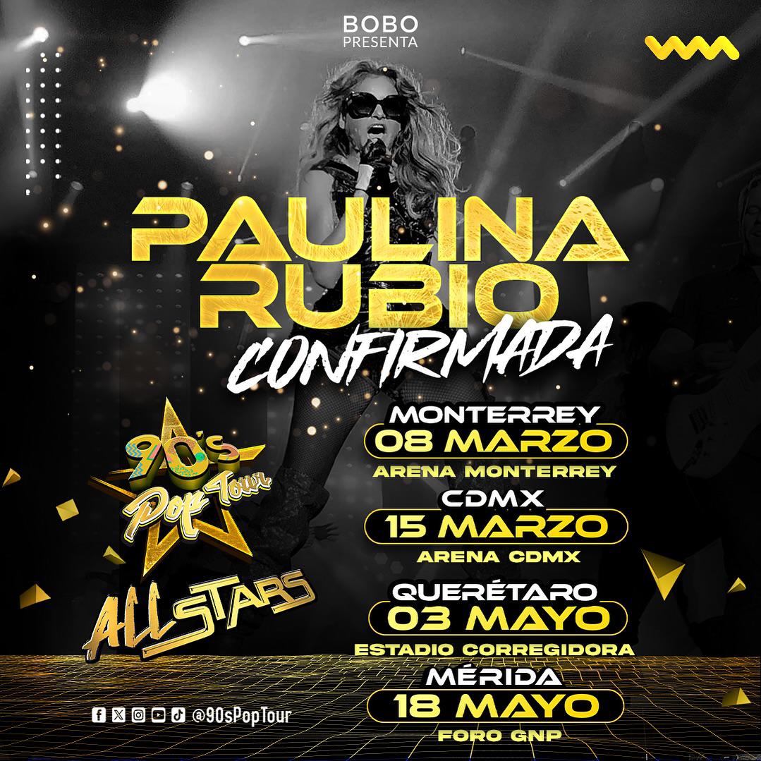 $!Se une Paulina Rubio al 90’s Pop Tour
