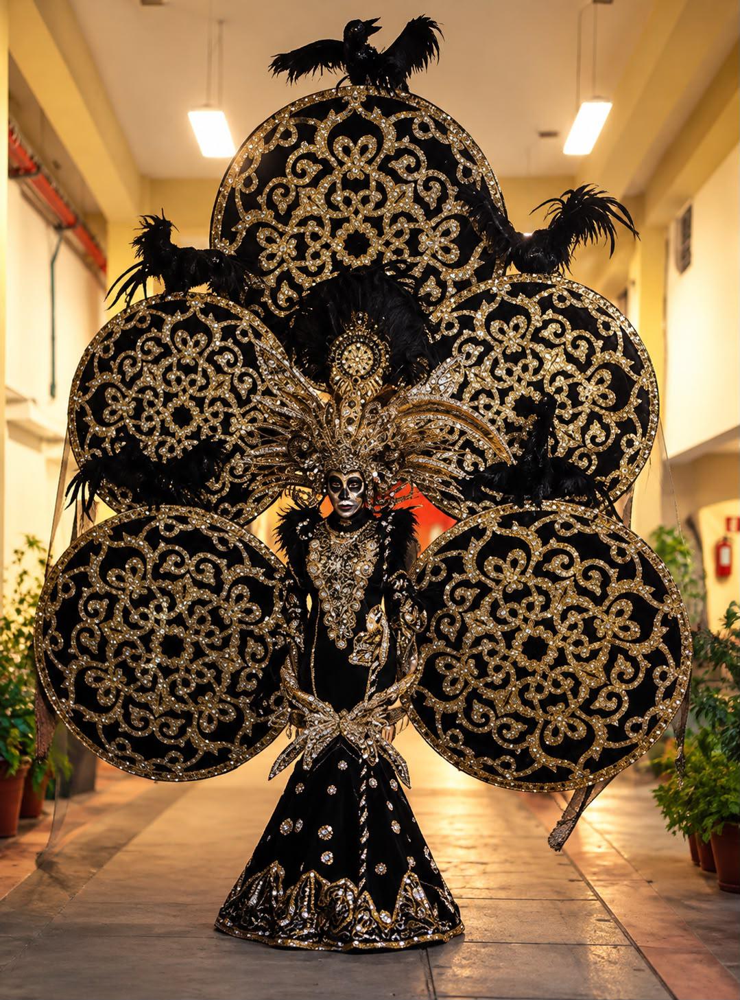 $!Las catrinas, con sus maquillajes y vestuarios alusivos al Día de Muertos, han formado parte de las propuestas artísticas de Momo Creaciones.