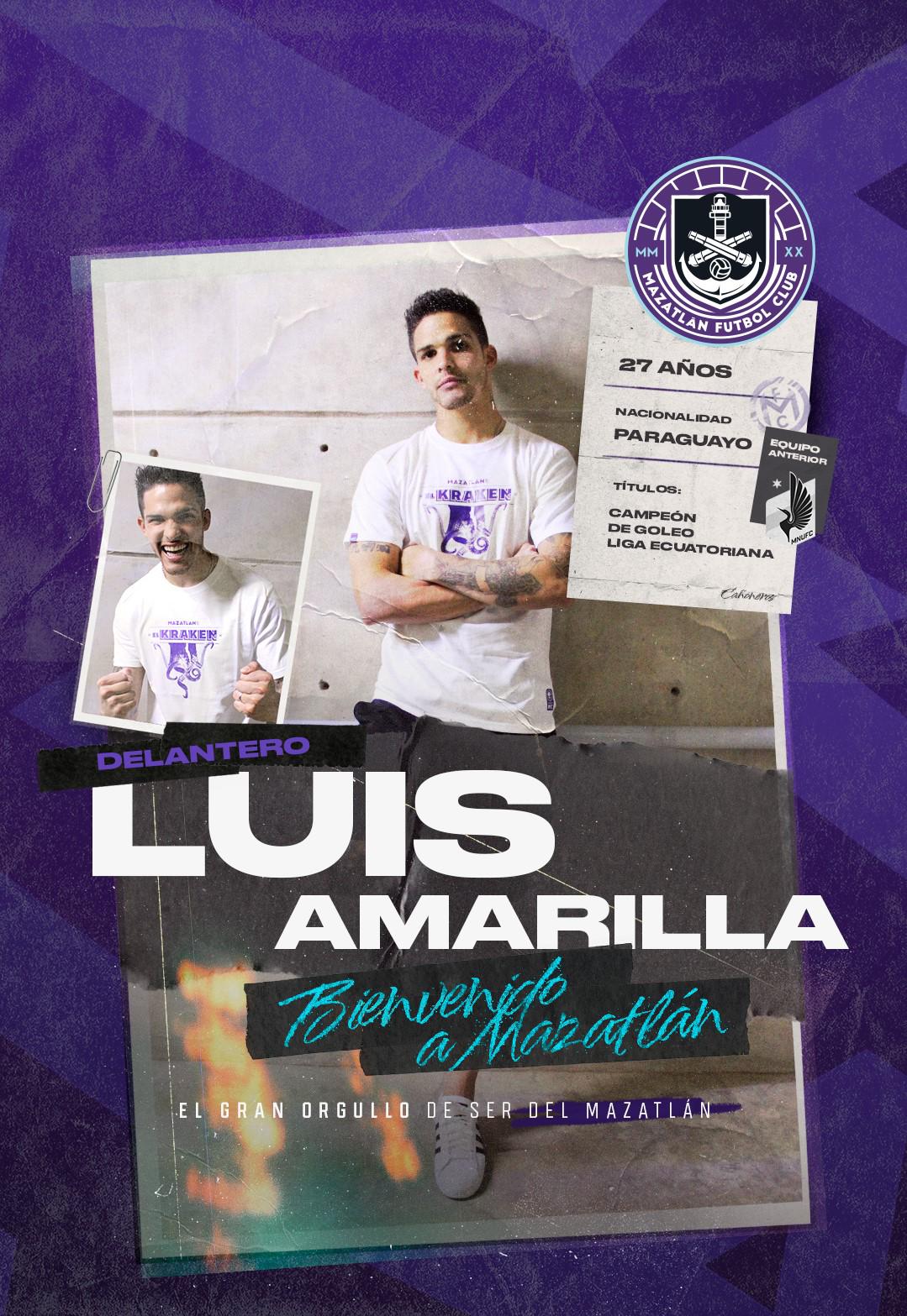 $!Mazatlán FC confirma a Luis Amarilla como refuerzo