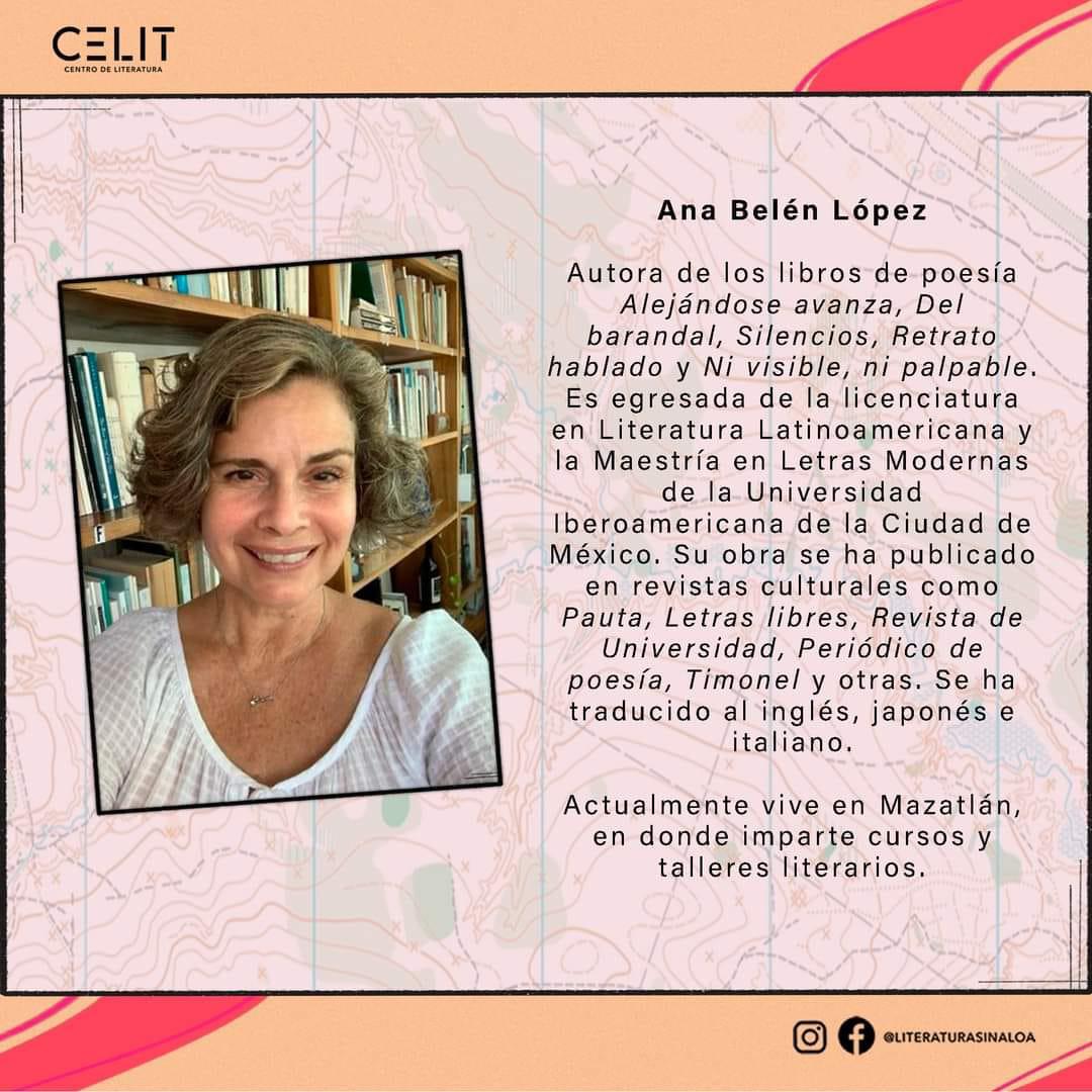 $!Con la poeta mazatleca Ana Belén López coordinara el taller dirigido a personas que tengan una obra en proceso final.