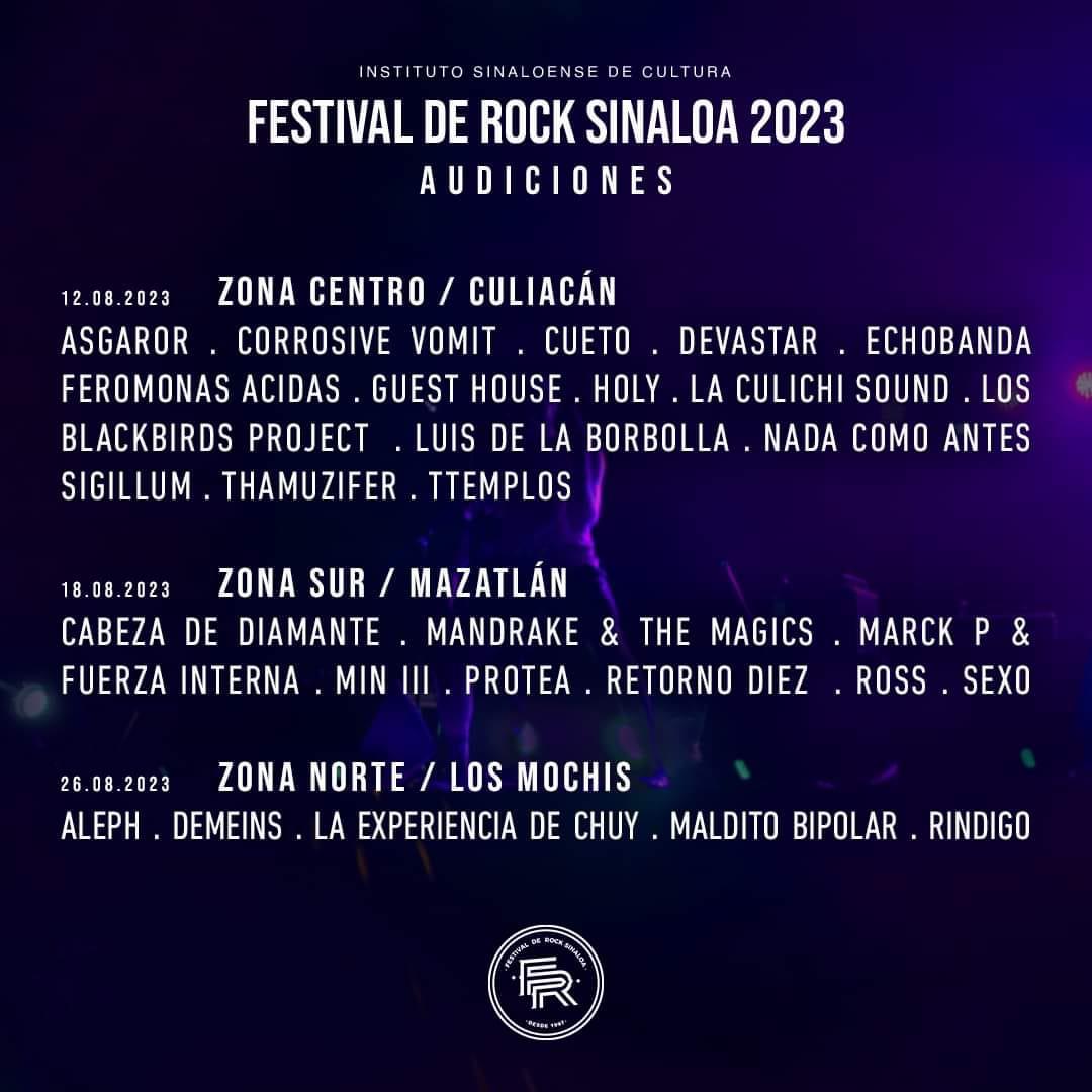$!En total son 28 bandas seleccionadas para participar en las audiciones presenciales los días 12, 18 y 26 de agosto en Culiacán, Mazatlán y Los Mochis, respectivamente.