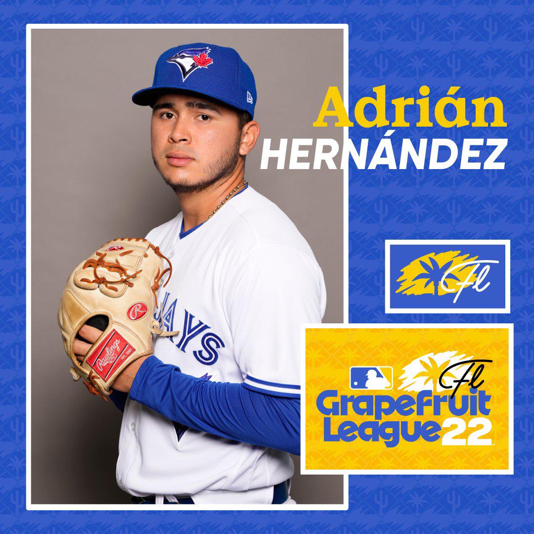 $!Adrián Ulises Hernández, de Escuinapa, iniciará la campaña 2022 en Doble-A de Toronto