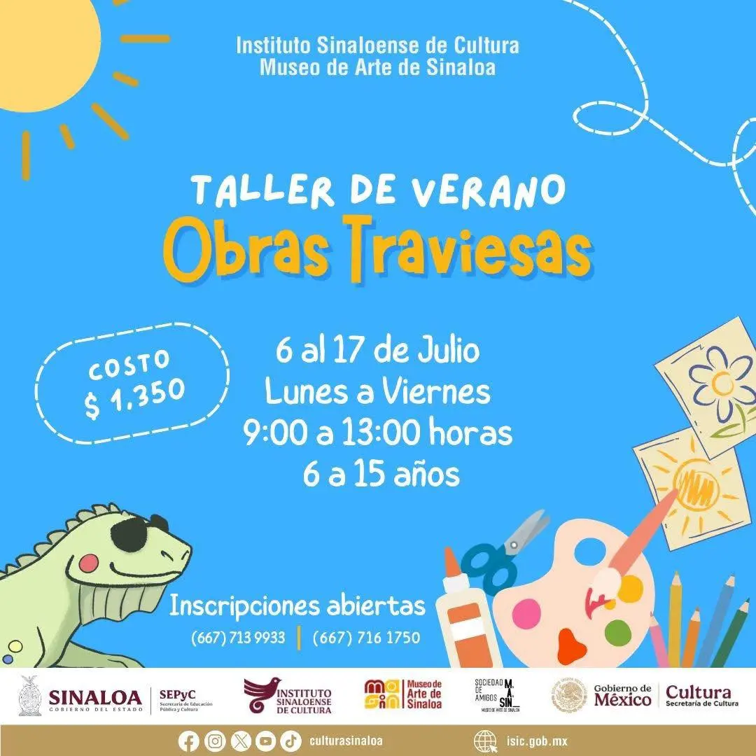 $!Arte y diversión: ISIC abre cursos de verano para niñas, niños y jóvenes en Culiacán