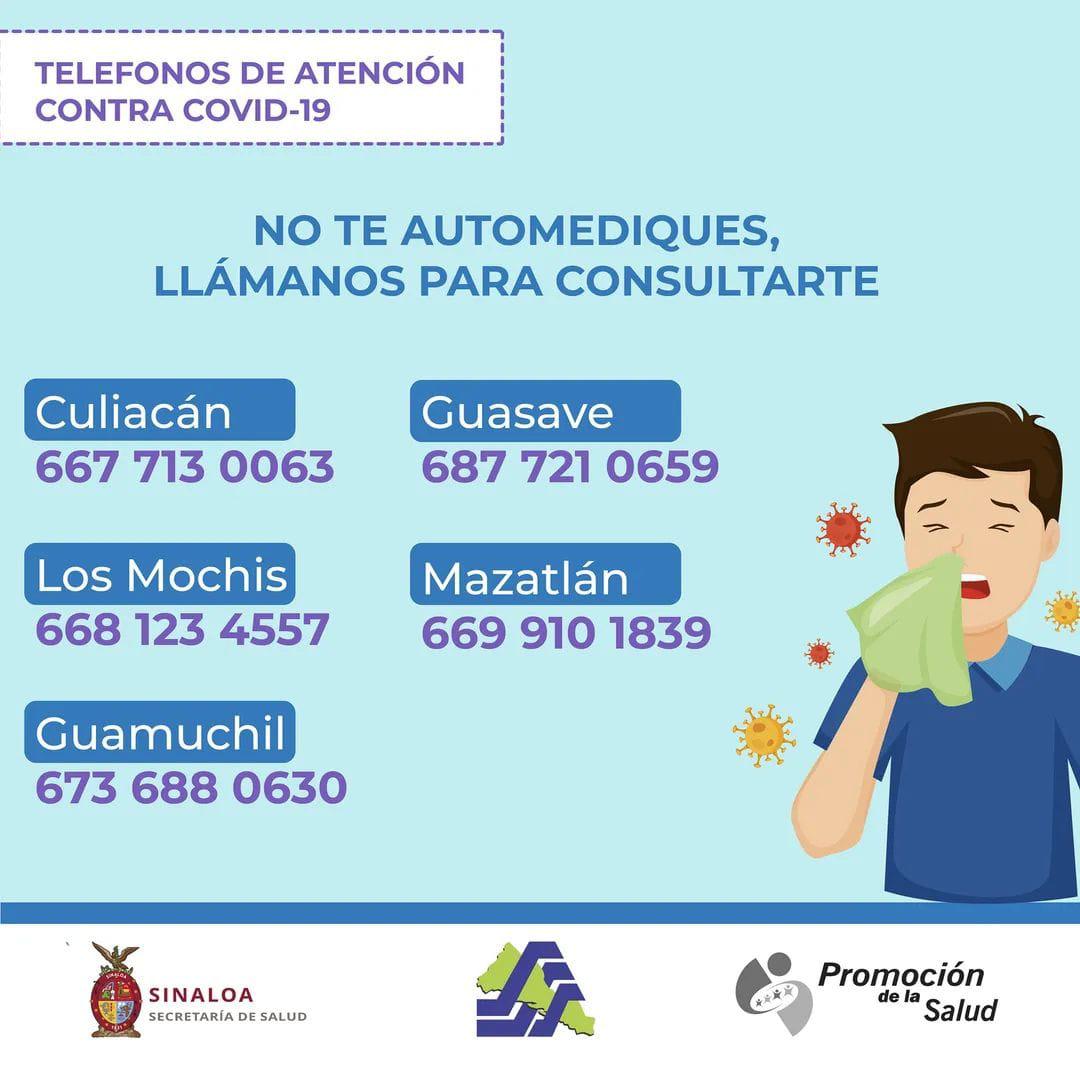 $!Recomienda Salud Sinaloa llamar al Call Center Covid en caso de sospecha de contagio