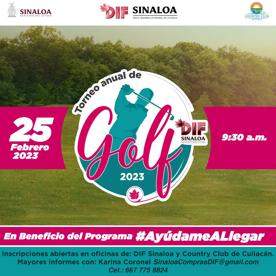 $!Invitan al Torneo Anual de Golf a Beneficio de Sinaloa