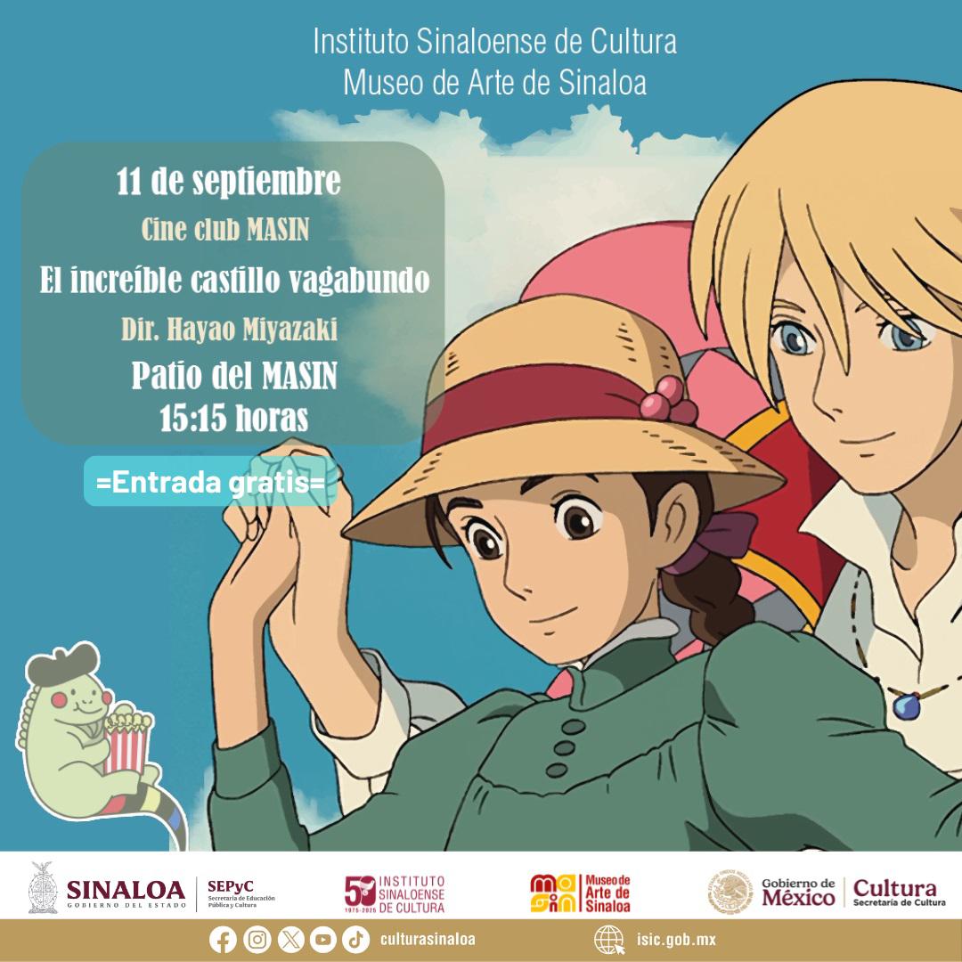 $!En Cine Club Masin estará la obra maestra del anime japonés con el largometraje El increíble castillo vagabundo (2004), dirección de Hayao Miyazaki.