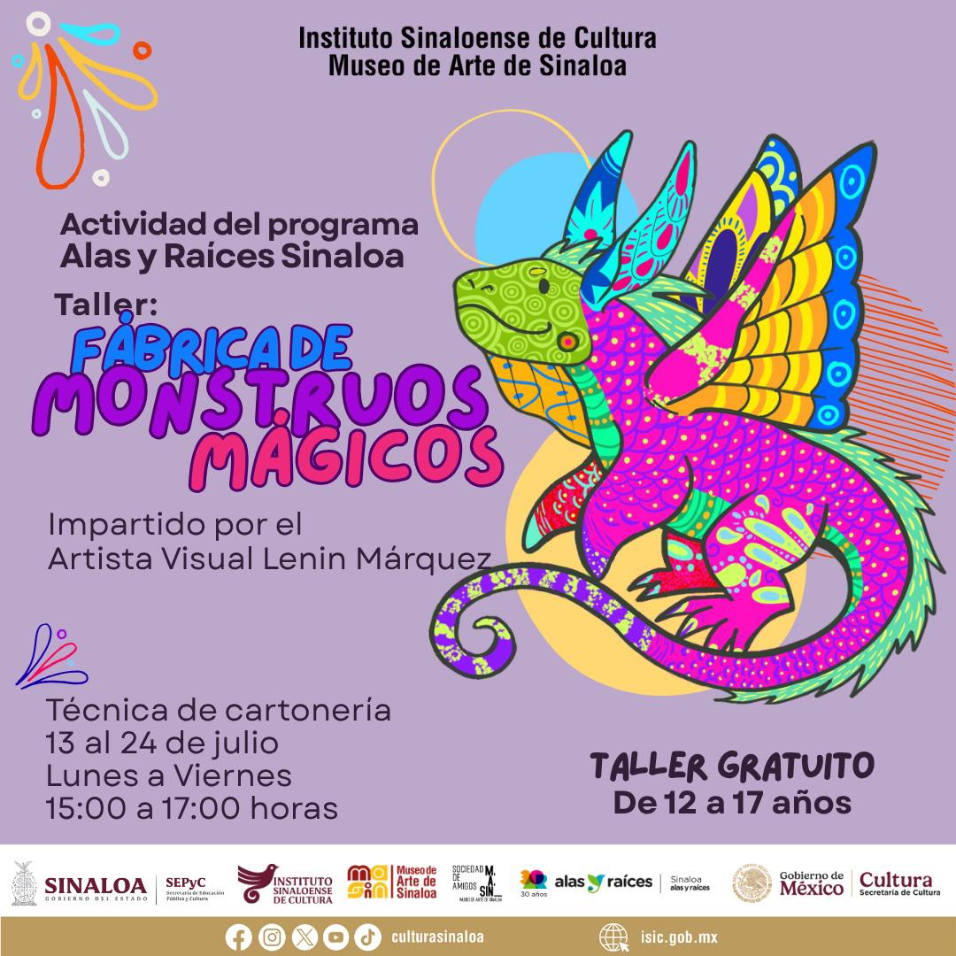 $!El Taller de Cartonería: “Fábrica de monstruos mágicos” será impartido por el reconocido artista visual Lenin Márquez.