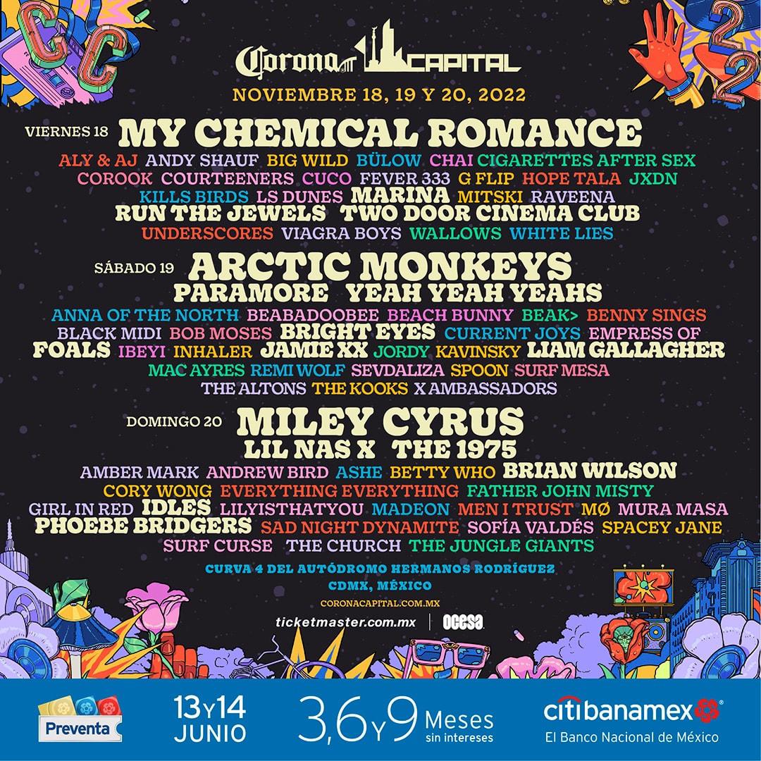 $!Presenta Corona Capital 2022 el cartel oficial de grupos invitados al festival