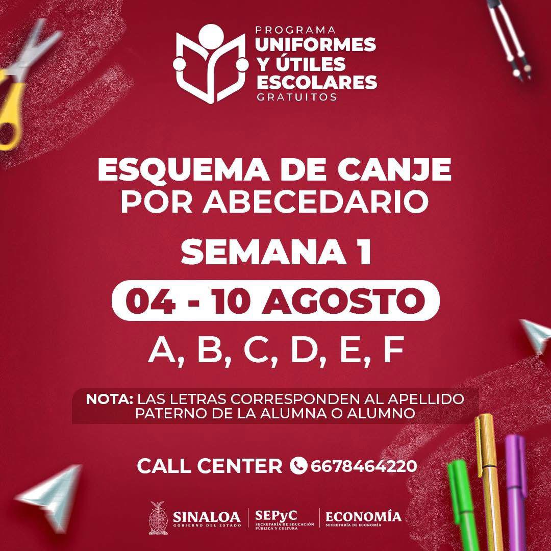 $!Inicia en Sinaloa canje de uniformes, calzado deportivo y útiles escolares este lunes