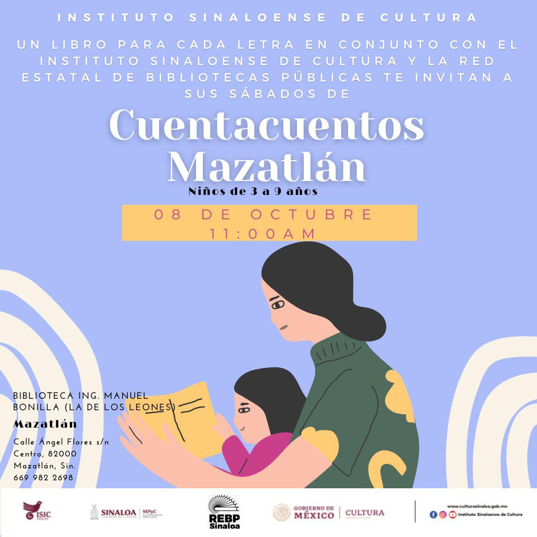 $!Este sábado será de Cuentacuentos en Mazatlán