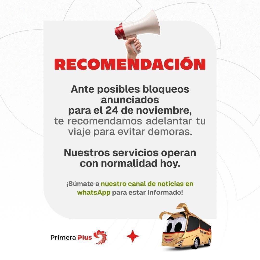 $!Advierten líneas de autobuses de bloqueos previstos para este lunes por protestas del sector agrícola y transportista