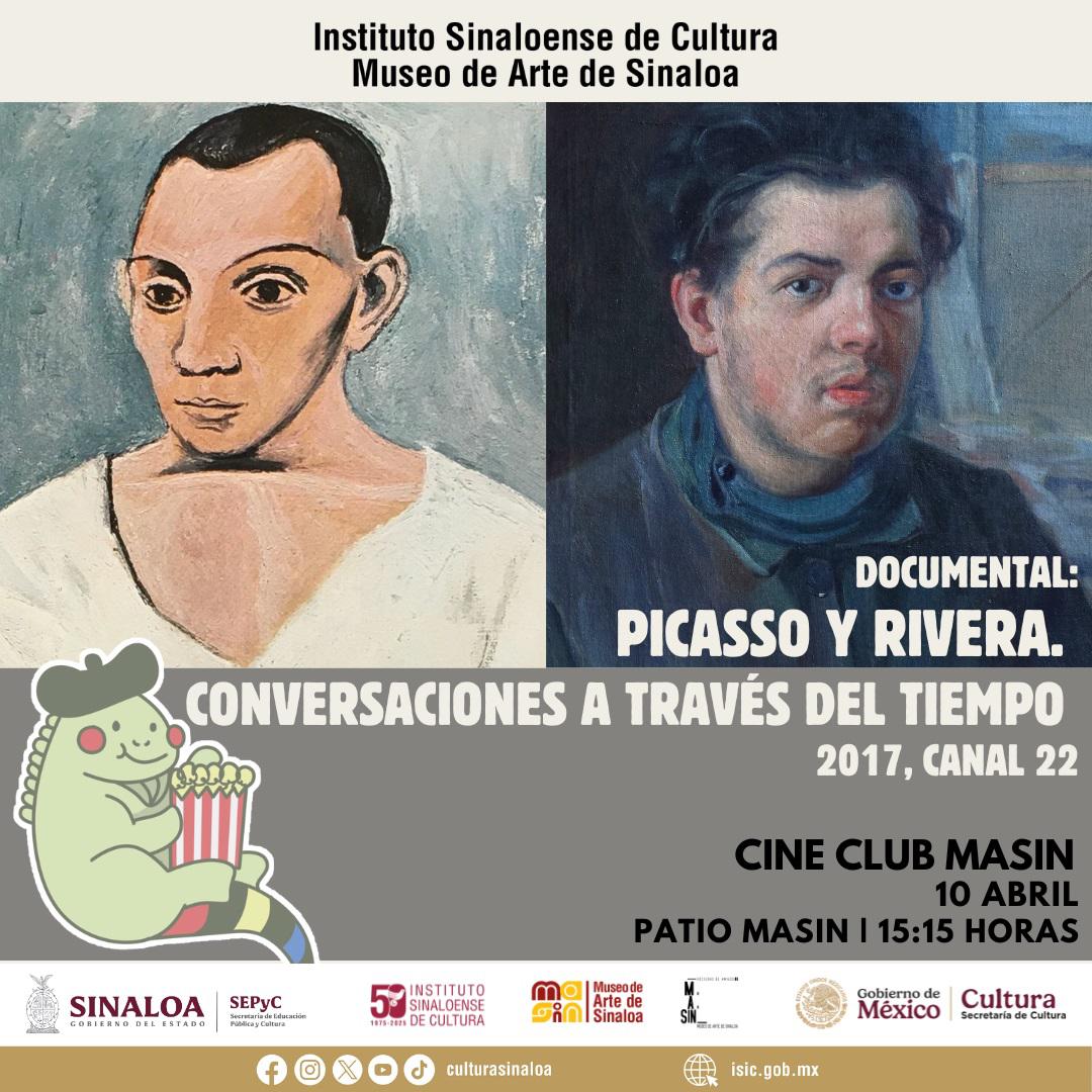 $!El Cine-Club Masin, que proyectará el documental “Picasso y Rivera. Conversaciones a través del tiempo”, una producción del año 2017, realizada por el Canal 22.