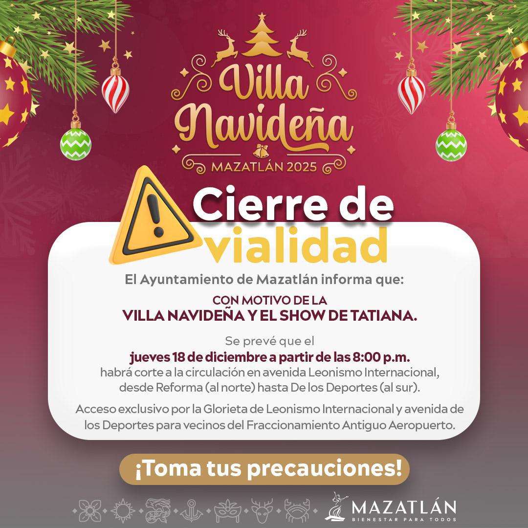 $!Cerrarán avenida Leonismo Internacional por eventos en la Villa Navideña