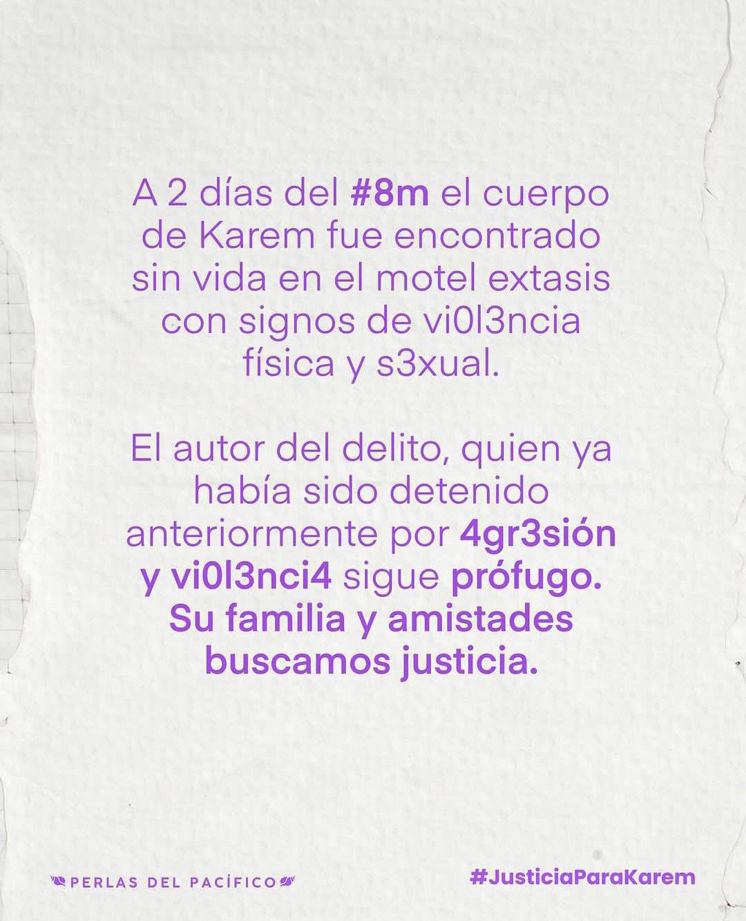 $!Convocan a marchar en Mazatlán este viernes, para exigir Justicia para Karem
