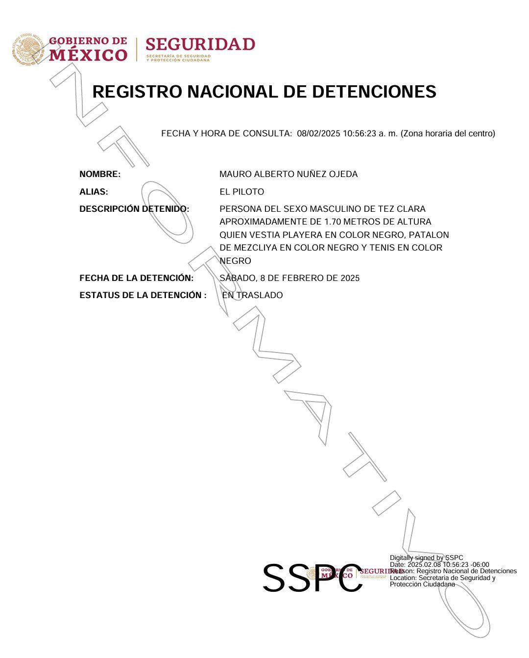 $!Mauro Alberto, ‘El Piloto’, el detenido la madrugada de este sábado en Jesús María, Culiacán