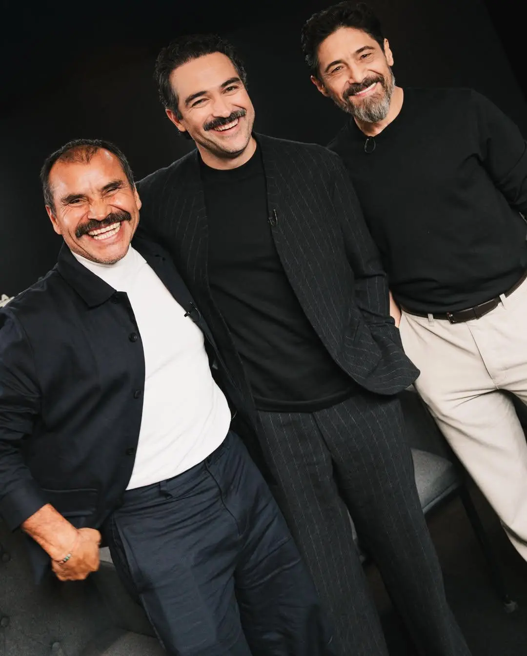 $!Alfonso Herrera junto al actor Noé Hernández y el director Chava Cartas.