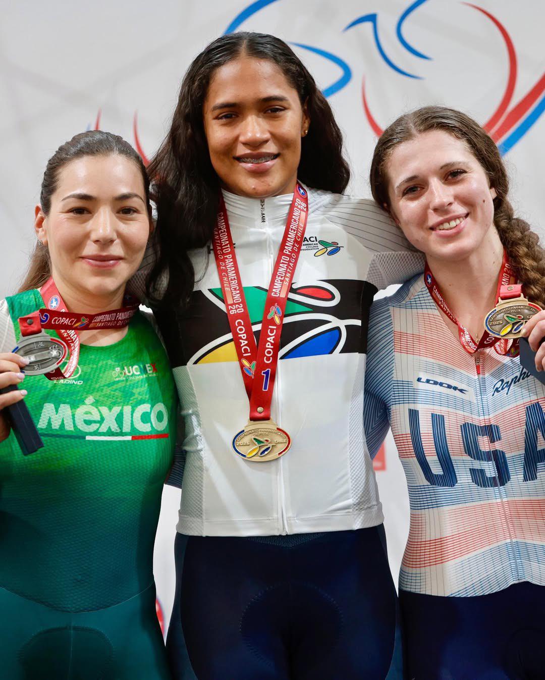 $!Luz Daniela Gaxiola conquista plata en el Panamericano de Ciclismo de Pista