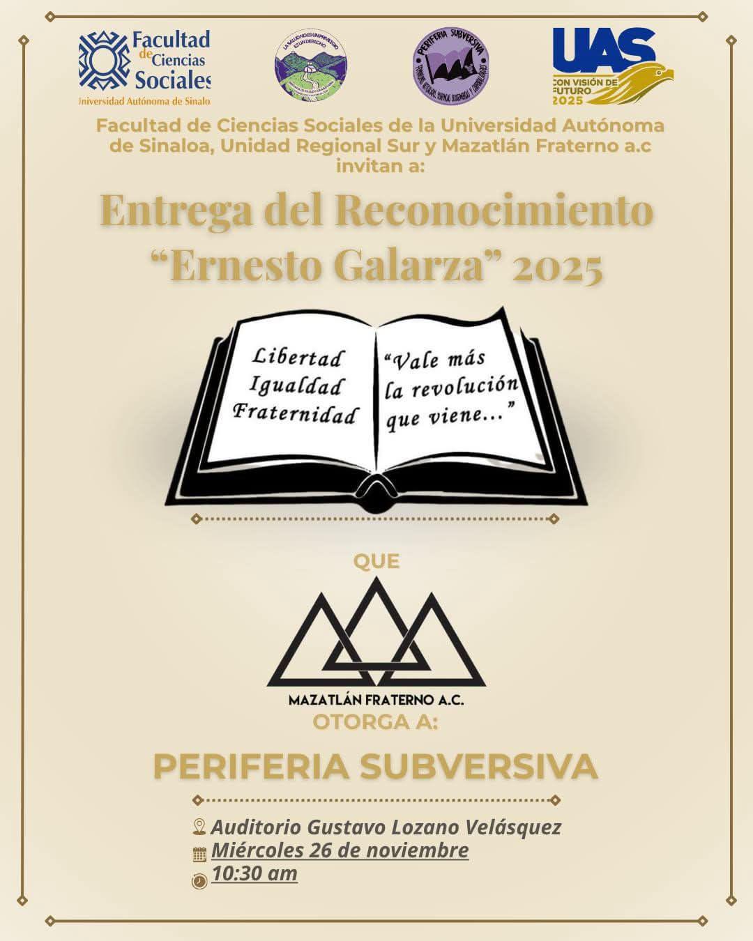 $!Reconocerán a Periferia Subversiva por su labor en comunidades afectadas por la violencia en Concordia