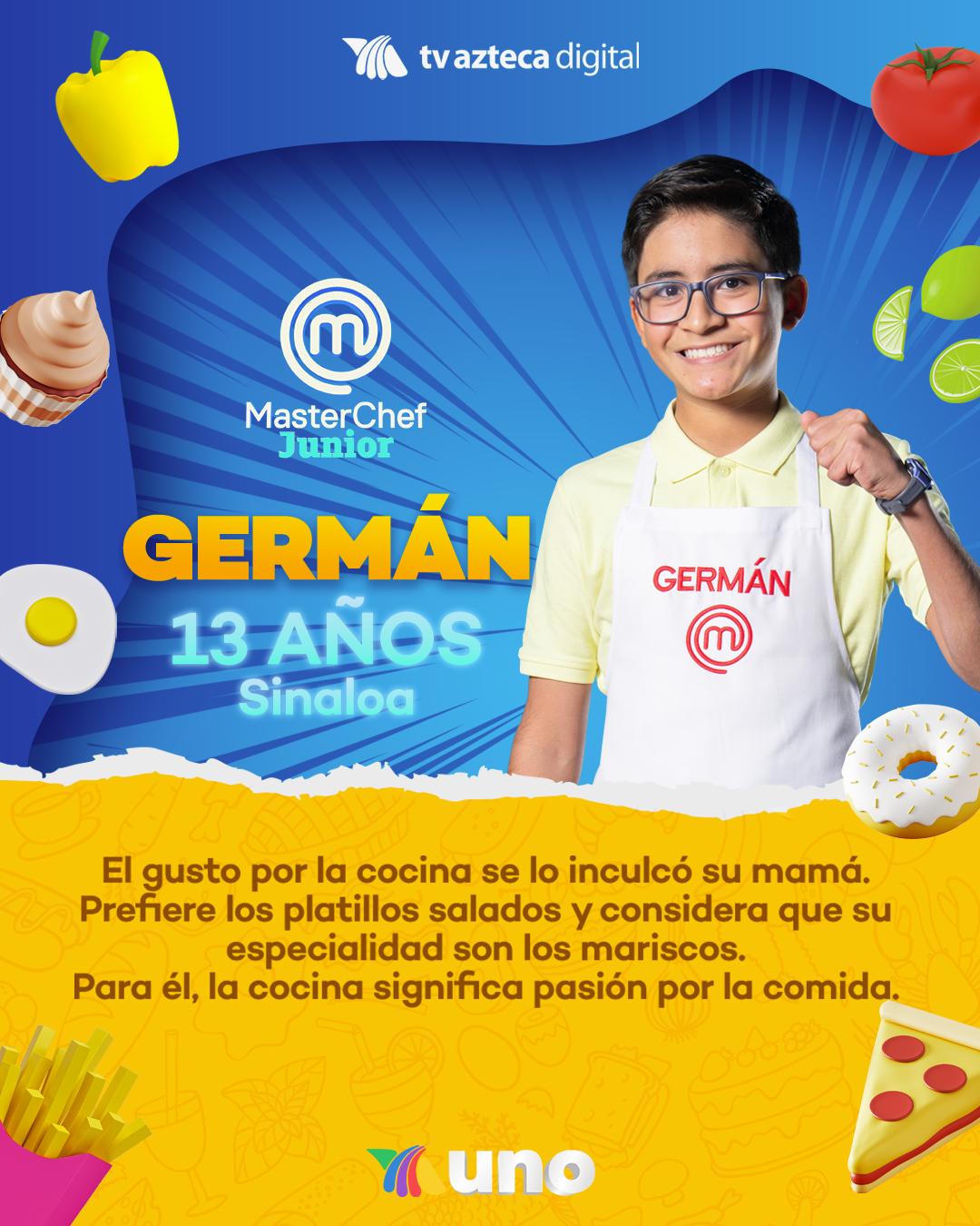$!Hijo del cantante sinaloense Germán Montero participa en MasterChef Junior