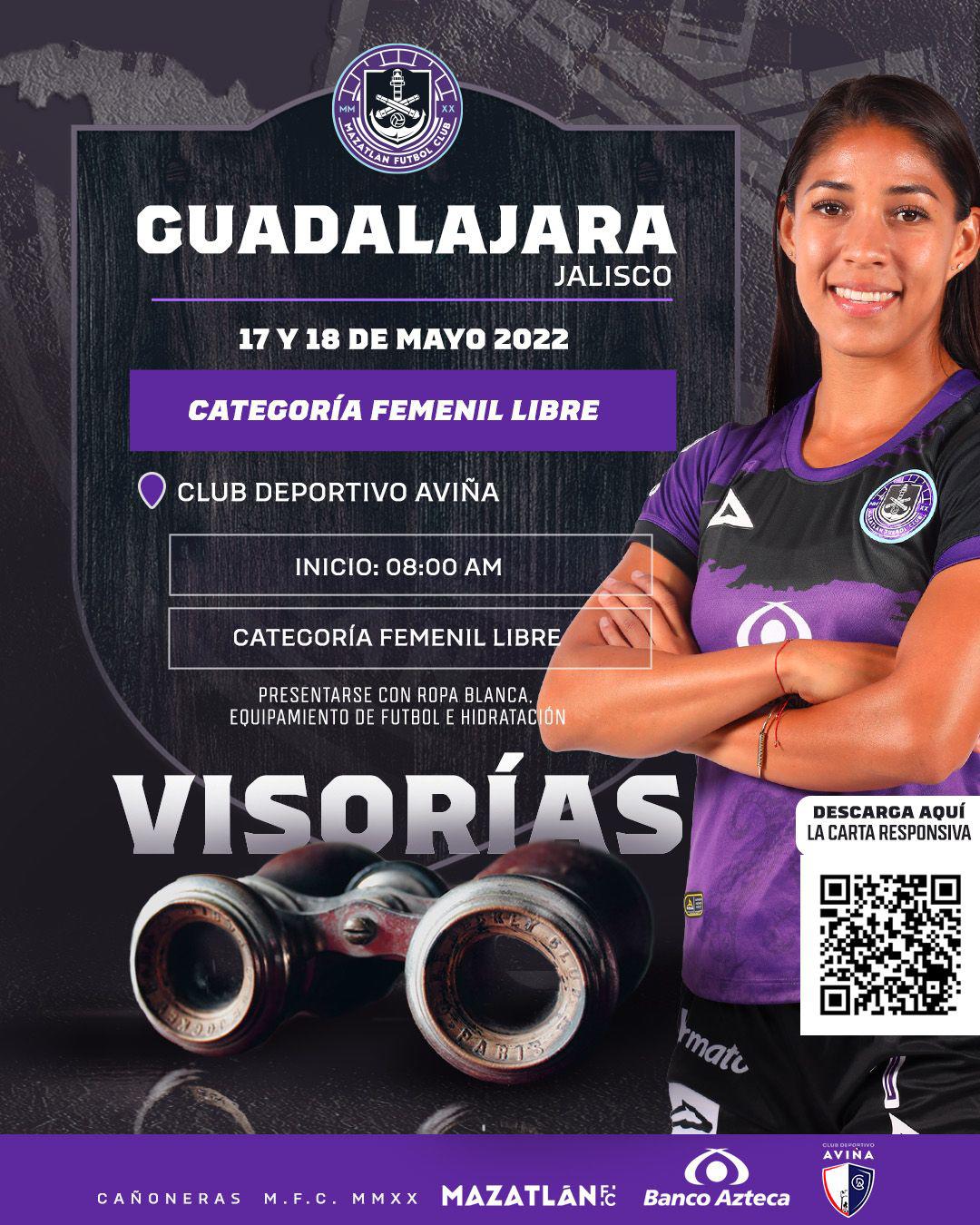 $!Mazatlán FC Femenil buscará talento en Guadalajara para sus categorías juveniles