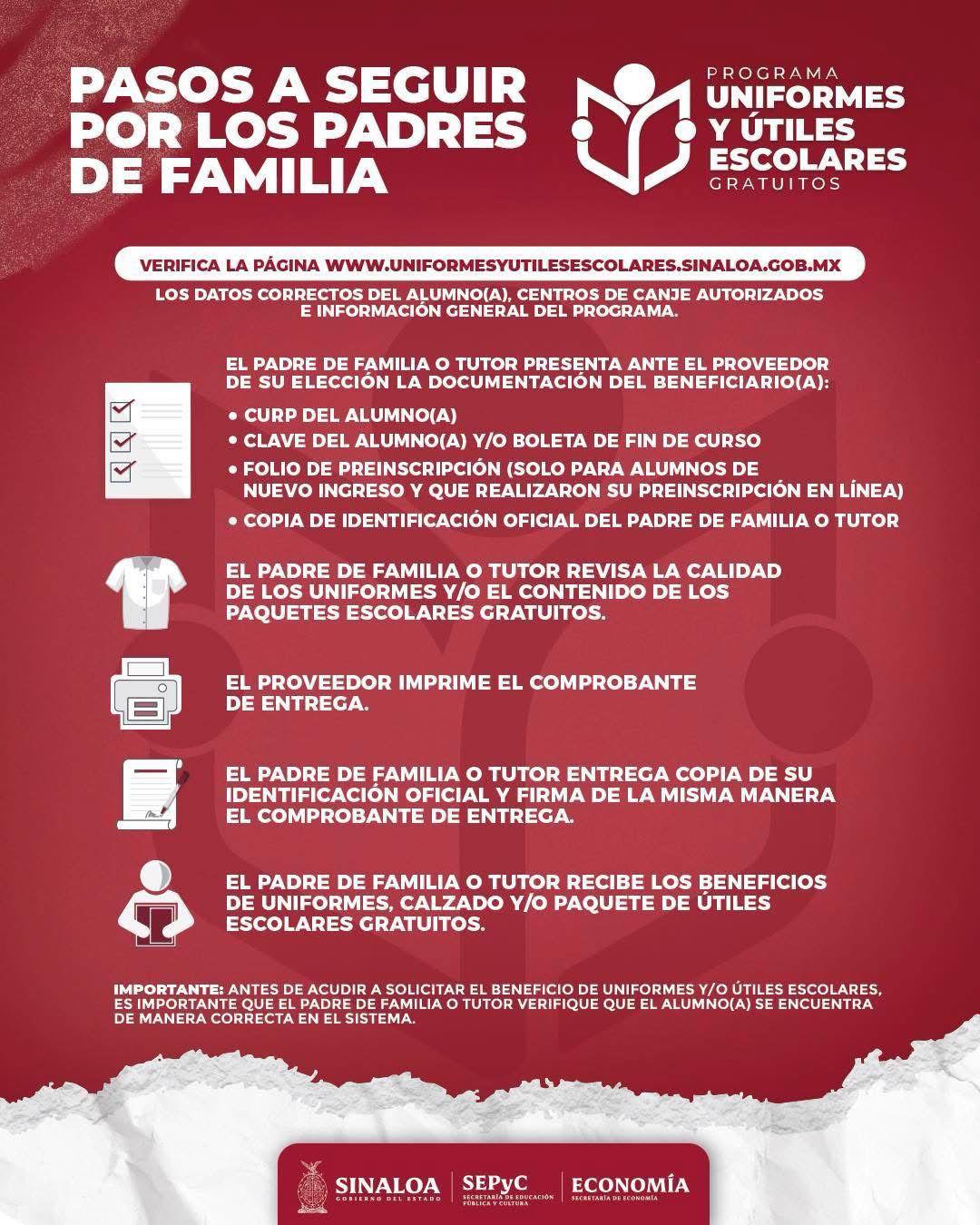 $!Inicia en Sinaloa canje de uniformes, calzado deportivo y útiles escolares este lunes