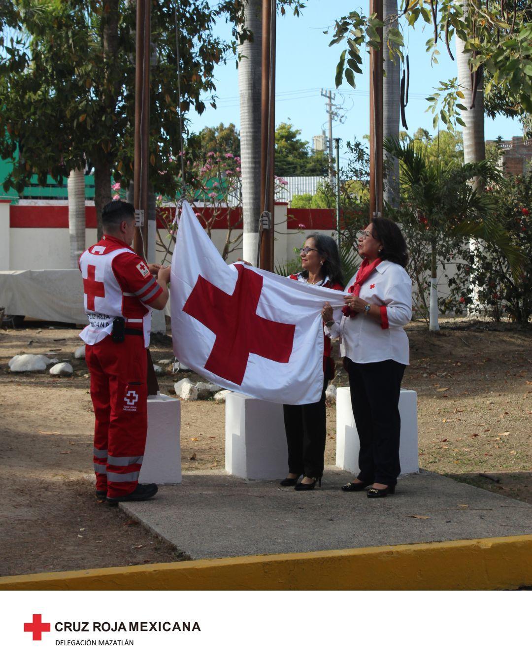 $!Delegación Mazatlán conmemora el Día Mundial de la Cruz Roja reafirmando su misión humanitaria