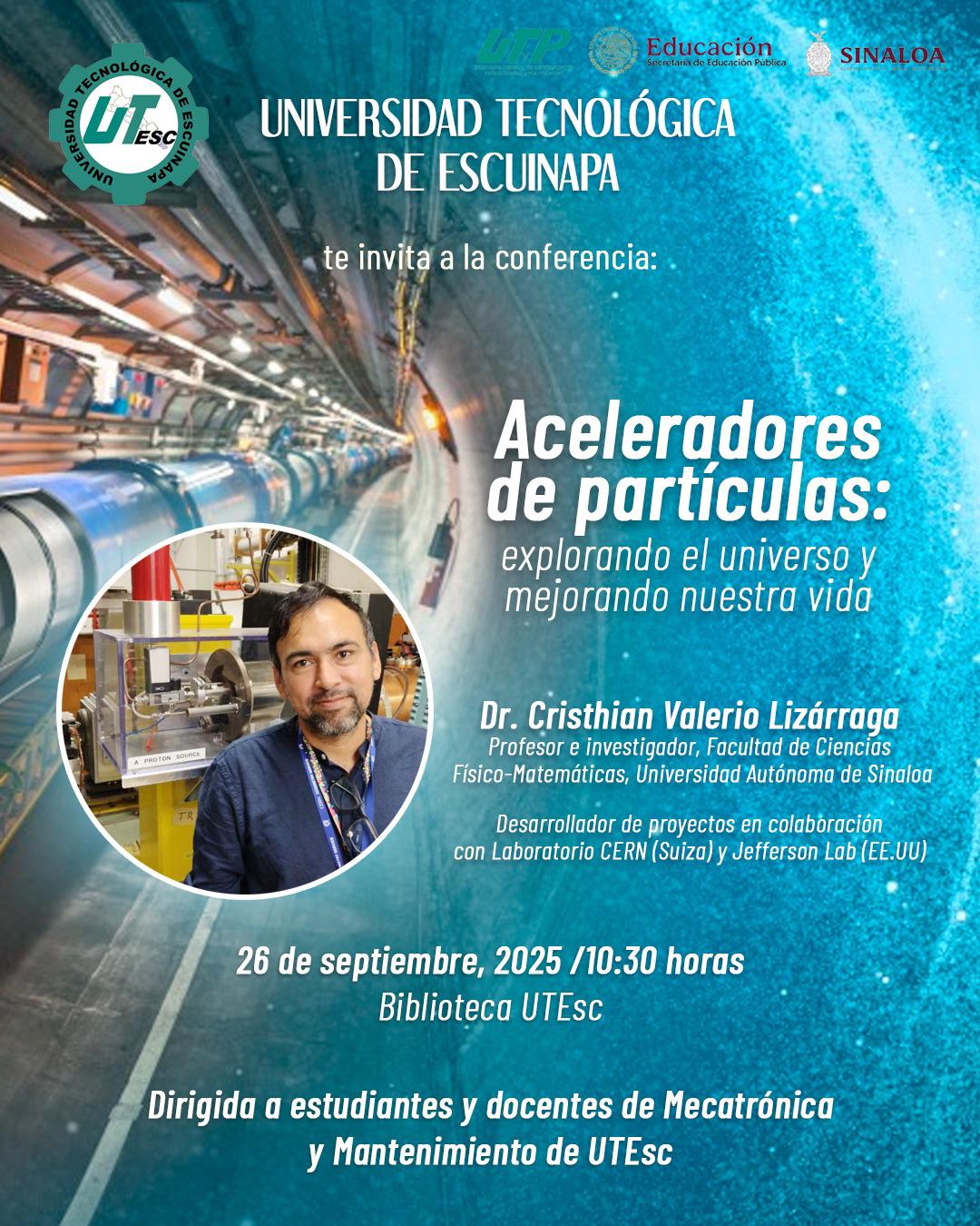 $!Científico escuinapense, Cristhian Valerio, presentará conferencia en la Universidad Tecnológica de Escuinapa