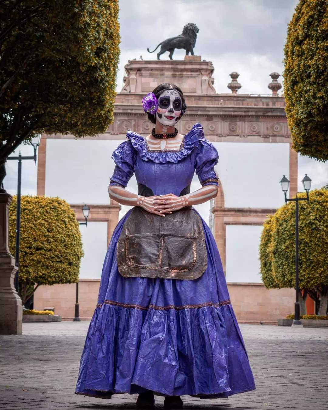 $!Blanca Arellano da vida a la famosa Catrina de Guanajuato y es de Mazatlán